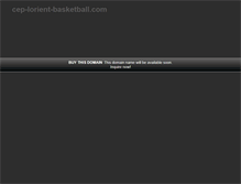 Tablet Screenshot of cep-lorient-basketball.com